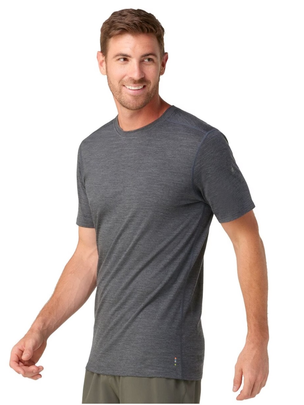 Smartwool Merino 150 Short Sleeve Wool T-Shirt Iron Heather Men’s Size Medium